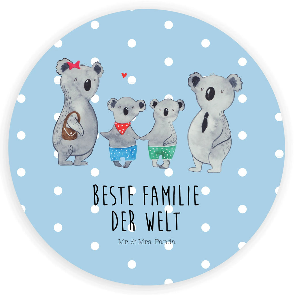 120mm okrągła naklejka Rodzina koali dwa Etikett, Sticker, Aufkleber, Bruder, Schwester, Familie, Opa, Oma, Papa, Mama, Vatertag, Muttertag, Familienzeit, Koalabär, Beste Familie, Koala, Lieblingsfamilie, Koalafamilie, Familienleben