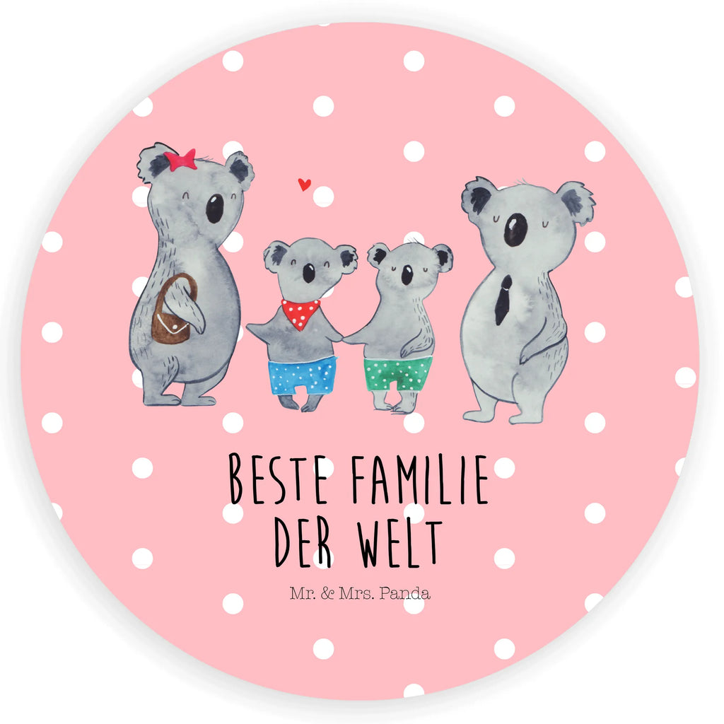 120mm okrągła naklejka Rodzina koali dwa Etikett, Sticker, Aufkleber, Bruder, Schwester, Familie, Opa, Oma, Papa, Mama, Vatertag, Muttertag, Familienzeit, Koalabär, Beste Familie, Koala, Lieblingsfamilie, Koalafamilie, Familienleben