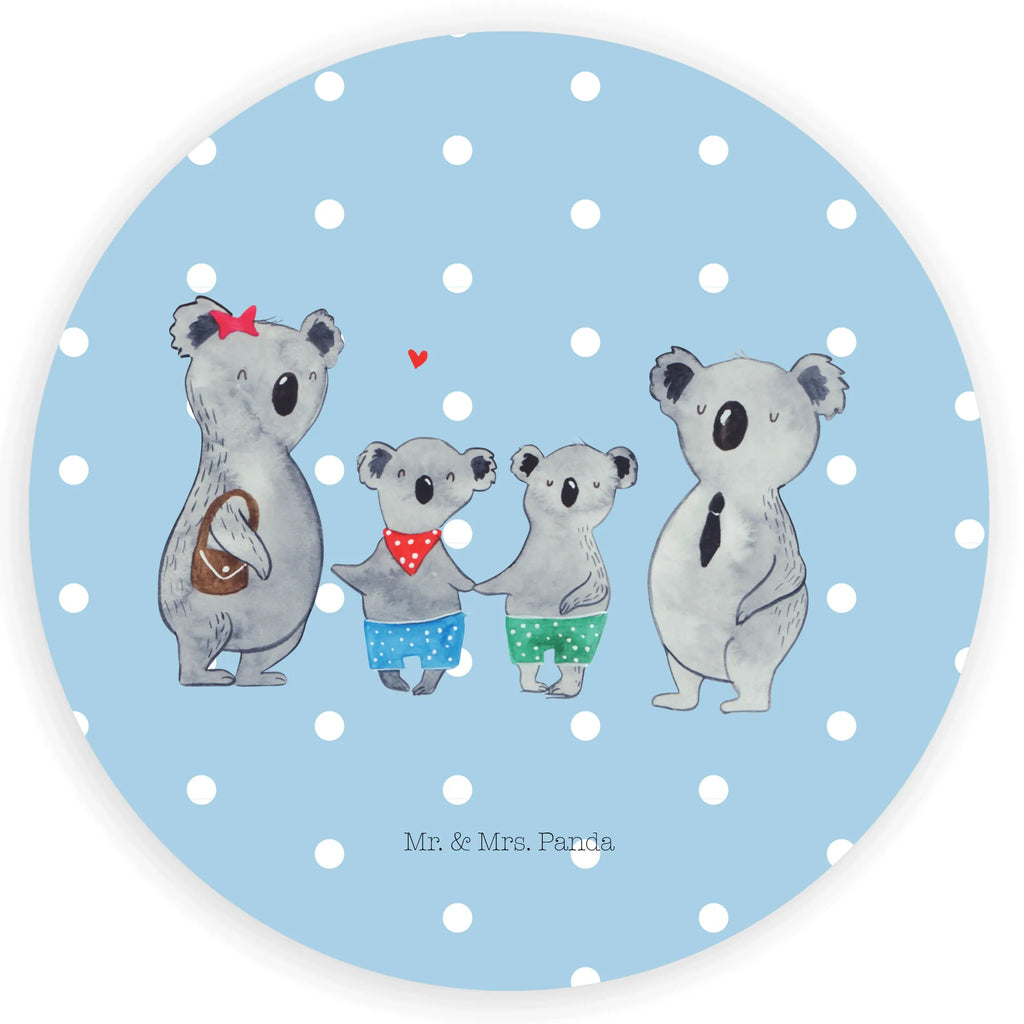120mm okrągła naklejka Rodzina koali dwa Etikett, Sticker, Aufkleber, Bruder, Schwester, Familie, Opa, Oma, Papa, Mama, Vatertag, Muttertag, Familienzeit, Koalabär, Beste Familie, Koala, Lieblingsfamilie, Koalafamilie, Familienleben