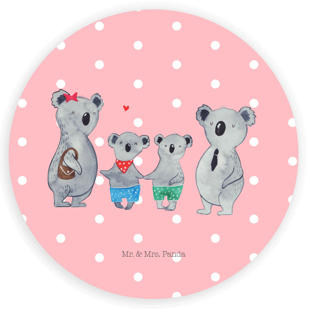 120mm okrągła naklejka Rodzina koali dwa Etikett, Sticker, Aufkleber, Bruder, Schwester, Familie, Opa, Oma, Papa, Mama, Vatertag, Muttertag, Familienzeit, Koalabär, Beste Familie, Koala, Lieblingsfamilie, Koalafamilie, Familienleben