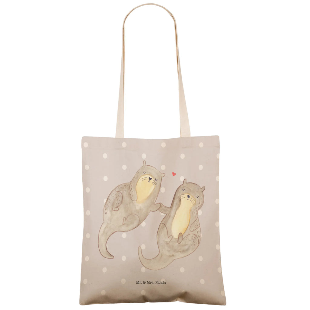 Einkaufstasche Otter händchenhaltend Schultertasche, Tüte, Stoffbeutel, Freizeittasche, cityshopper, Stofftasche, Stofftragetasche, Umhängetasche, Alltagstasche, Strandtasche, Tragetaschen, Stoffeinkaufstaschen, Beutel, Einkaufsbeutel, Beutel Tasche, taschen shopper, shopping bag, Stofftaschen, stoffshopper, Shopper, Einkaufstaschen, markttasche, Einkaufstasche, Otter, Fischotter, Seeotter, Otter Seeotter See Otter