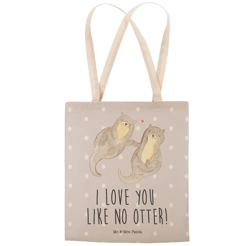 Einkaufstasche Otter händchenhaltend Schultertasche, Tüte, Stoffbeutel, Freizeittasche, cityshopper, Stofftasche, Stofftragetasche, Umhängetasche, Alltagstasche, Strandtasche, Tragetaschen, Stoffeinkaufstaschen, Beutel, Einkaufsbeutel, Beutel Tasche, taschen shopper, shopping bag, Stofftaschen, stoffshopper, Shopper, Einkaufstaschen, markttasche, Einkaufstasche, Otter, Fischotter, Seeotter, Otter Seeotter See Otter