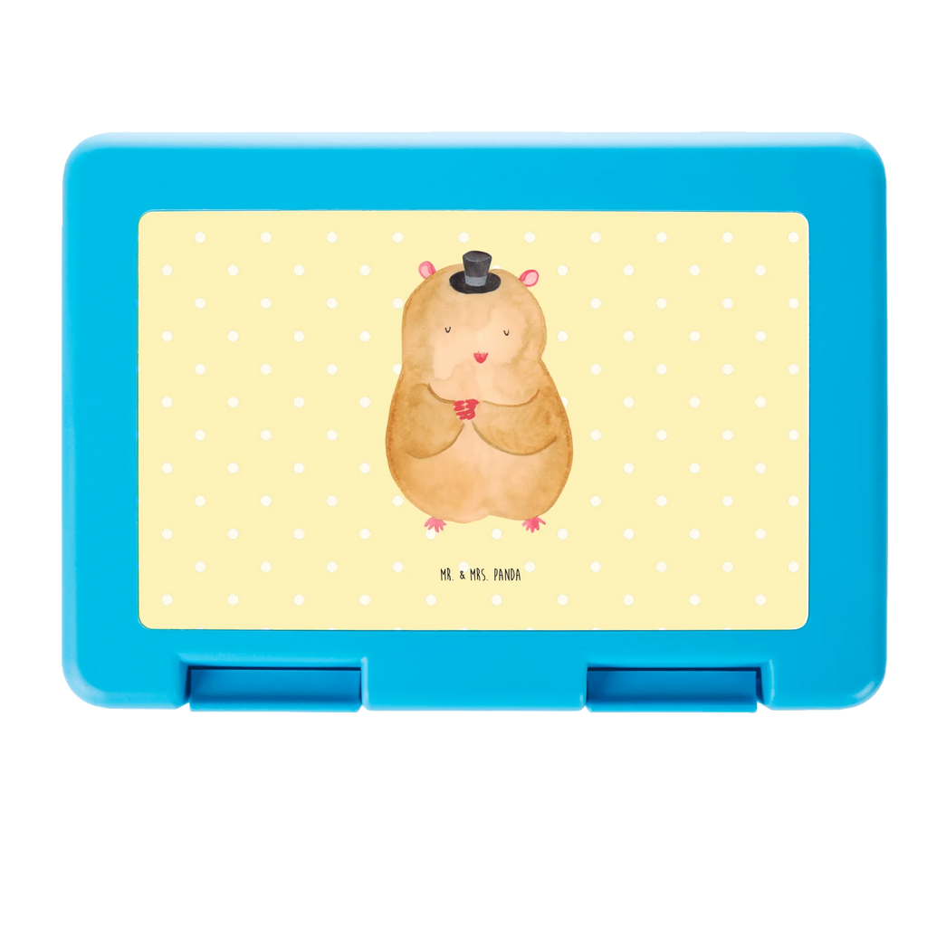 Lunch box hamster cap lunch box, BPA-free, sandwich box, bread box, snack box, small animals, cute, funny, cute animal motives, hand drawn, small world, funny sayings, good mood, happy, gifts, gift ideas, special gifts, animal lover, card, dwarf hamster, magician, top hat, hat, wizard, Houdini, Hamster