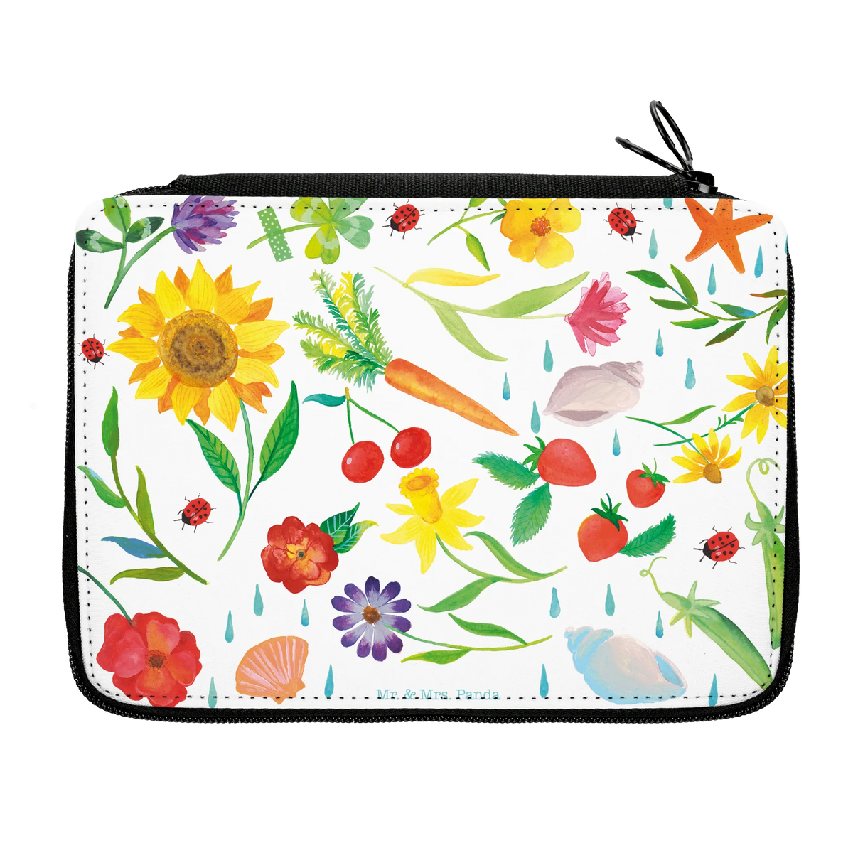 Leather folder Summer gift, motif, enrolment, pencil bag, child, pencil case, pen roll, school, pupil, primary school, Nature, joy of life, love, Decoration house, Sun picture, Gift gardener, Summer, Flower motive, July, Season motive, Decoration, August, June