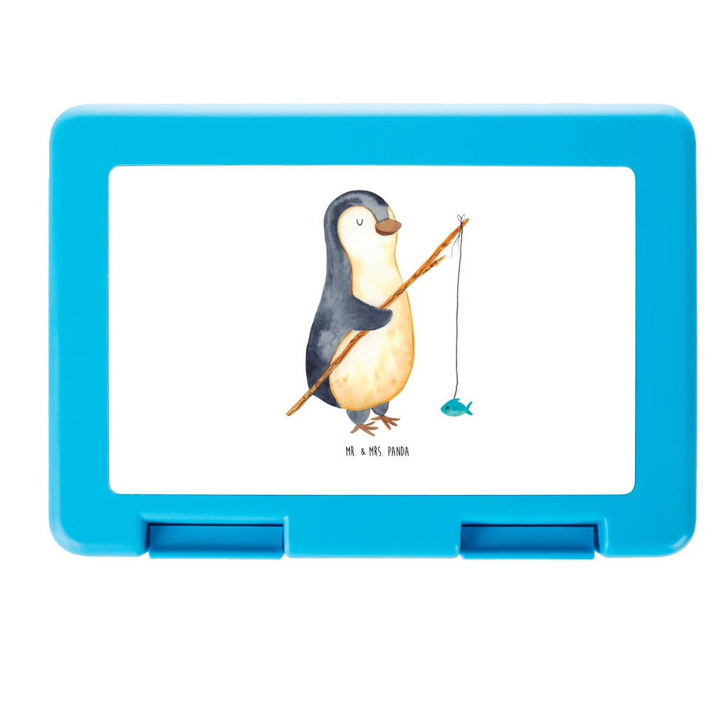 Pudełko na kanapki Pingwin Wędkarz Brotbox, Snackbox, Lunch box, Butterbrotdose, Brotzeitbox, Pinguin, Pinguine, Angeln, Angler, Tagträume, Hobby, Plan, Planer, Tagesplan, Neustart, Motivation, Geschenk, Freundinnen, Geschenkidee, Urlaub, Wochenende