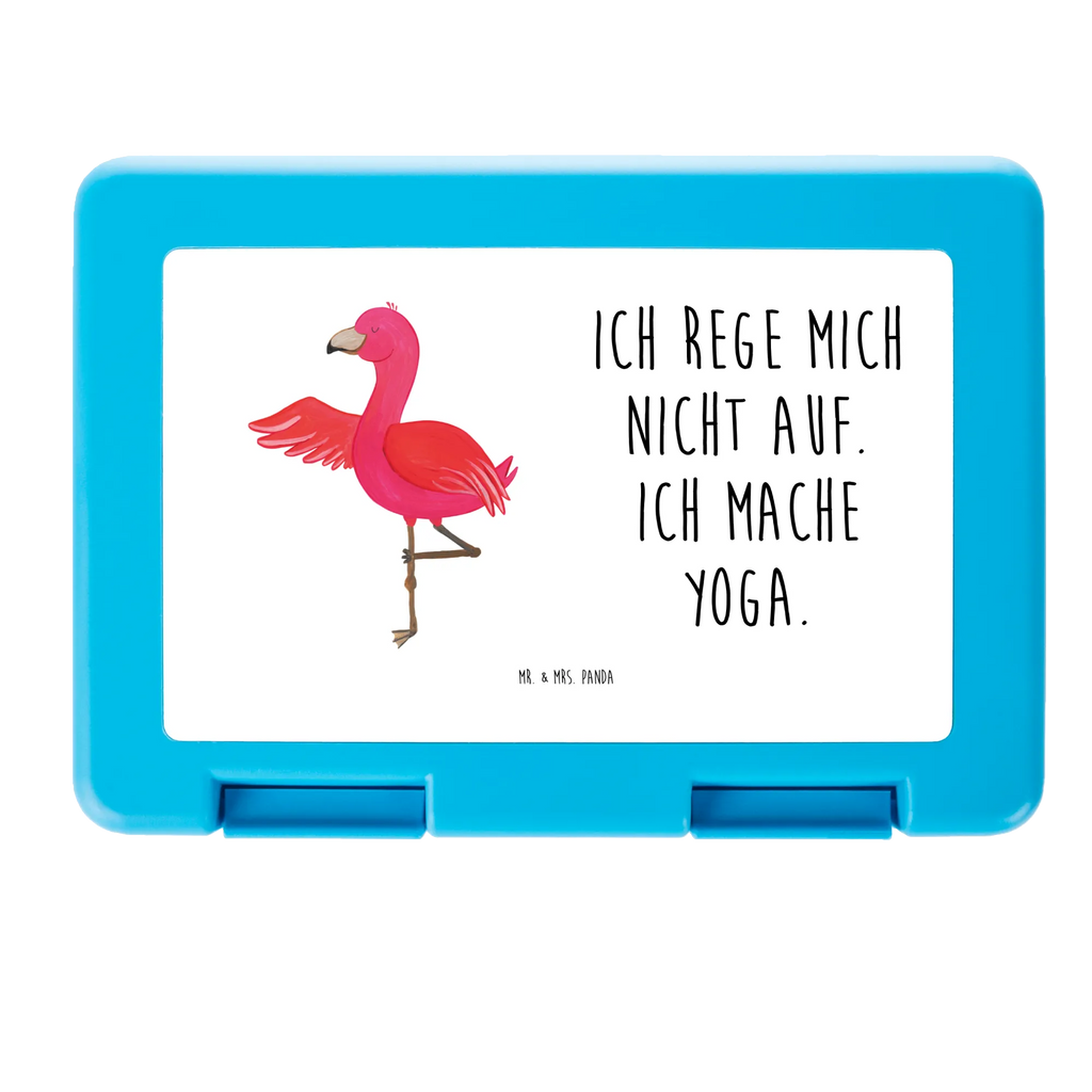 Pudełko na kanapki Flamingo joga Brotbox, Snackbox, Lunch box, Butterbrotdose, Brotzeitbox, Flamingo, Vogel, Yoga, Namaste, Achtsamkeit, Yoga-Übung, Entspannung, Ärger, Aufregen, Tiefenentspannung