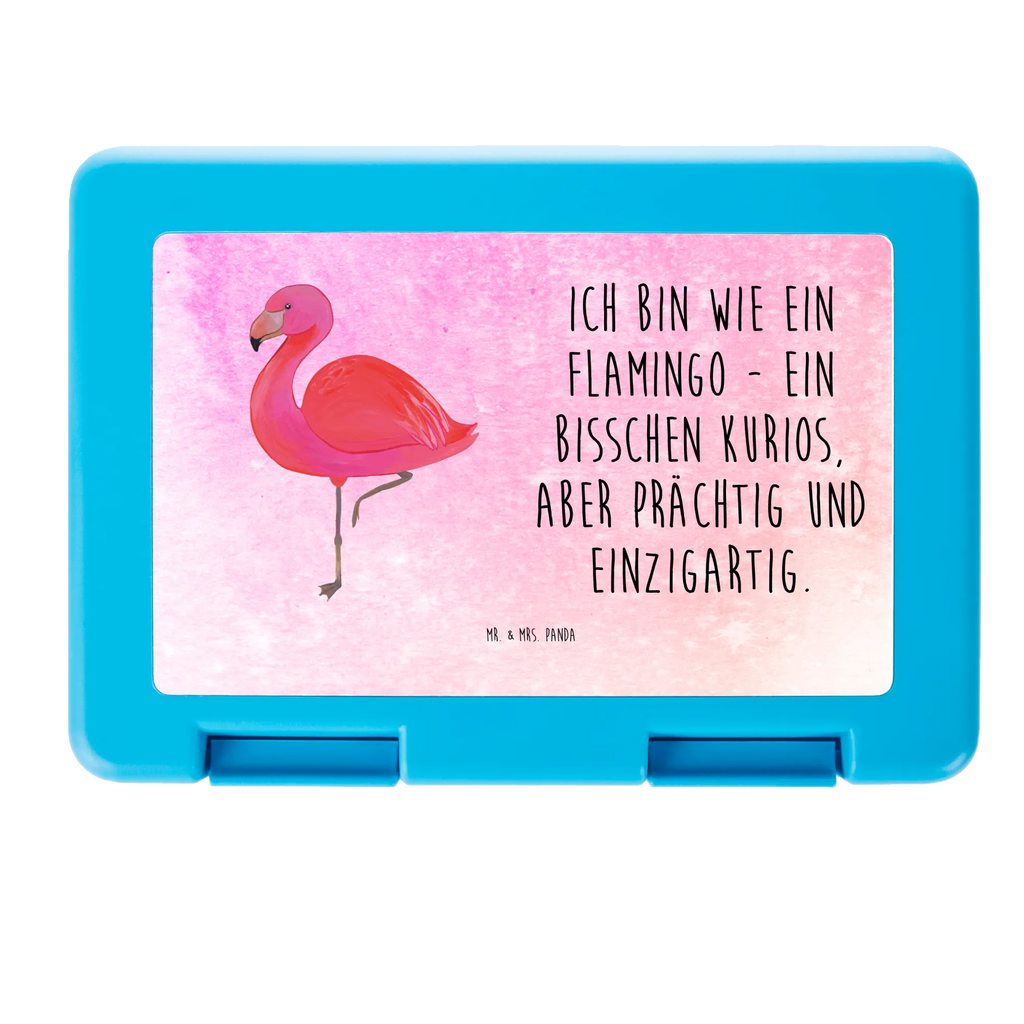 Pudełko na kanapki Flamingo Klasyczny Brotbox, Snackbox, Lunch box, Butterbrotdose, Brotzeitbox, Flamingo, Einzigartig, Selbstliebe, Stolz, ich, für mich, Spruch, Freundin, Freundinnen, Außenseiter, Sohn, Tochter, Geschwister