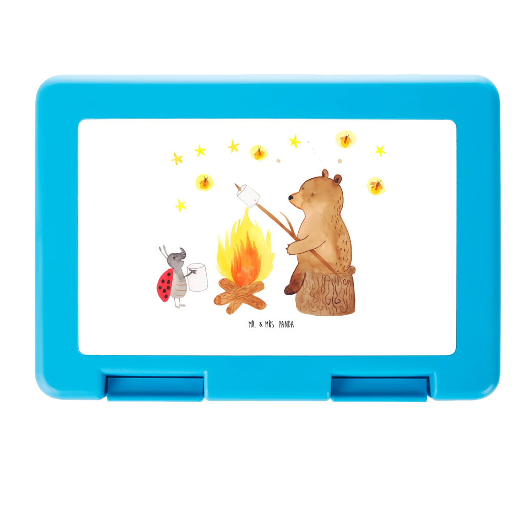 Lunch box Bear & Ladybird campfire lunch box, sandwich box, bread box, BPA-free, snack box, bear, teddy, teddy bear, cuddly toy, Campfire