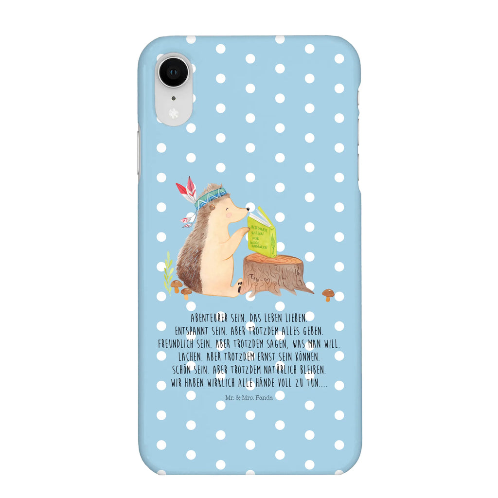 Handyhülle Igel Federschmuck Handy Case, Cover, Handyhülle, Iphone X, Hülle, Handy, Iphone 10, Handycover, Waldtiere, Tiere, Camping, Lagerfeuer, Igel, Indianer, Abenteuer