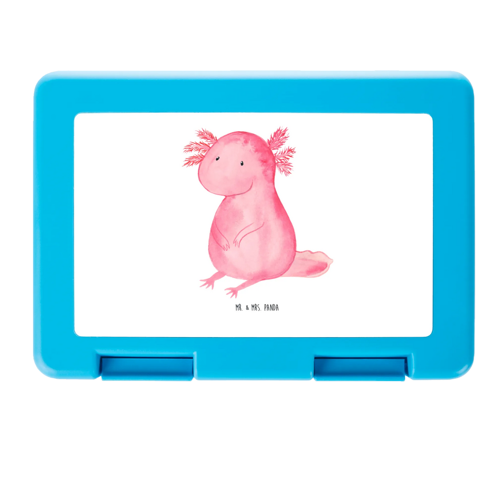 Pudełko na kanapki aksolotl null Brotbox, Snackbox, Lunch box, Butterbrotdose, Brotzeitbox, Axolotl, Molch, Axolot, vergnügt, fröhlich, zufrieden, Lebensstil, Weisheit, Lebensweisheit, Liebe, Freundin