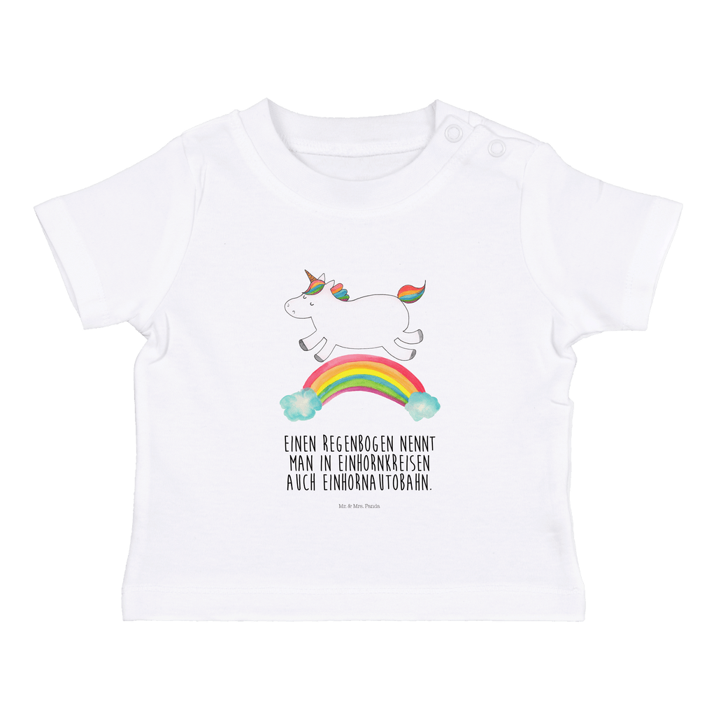 Organic Baby Shirt Einhorn Regenbogen Baby T-Shirt, Jungen Baby T-Shirt, Mädchen Baby T-Shirt, Shirt, Einhorn, Einhörner, Einhorn Deko, Pegasus, Unicorn, Regenbogen, Glitzer, Einhornpower, Erwachsenwerden, Einhornautobahn