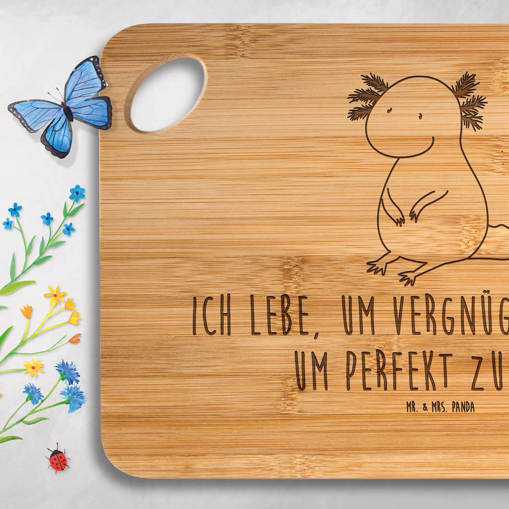 Bambus - deska do krojenia aksolotl null Küchenbrett, Holzbrett, Holzbrettchen, Brett, Servierbrett, Hackbrett, Frühstücksbrett, Schneidebrett, Axolotl, Molch, Lebensstil, Liebe, fröhlich, vergnügt, Lebensweisheit, Axolot, Freundin, Weisheit, zufrieden