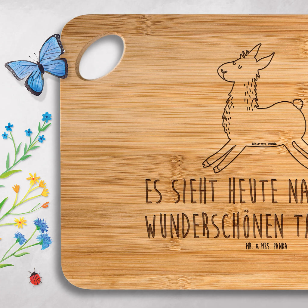 Bamboo chopping board lama Jump Hackbrett, Servierbrett, Schneidebrett, Holzbrettchen, Küchenbrett, Brett, Holzbrett, Frühstücksbrett, Lama, Alpaka, Neustart, Abitur, guten Morgen, Start, fröhlich, Lamas, Liebeskummer, Freundin, Happy day, Prüfung, Lieblingstag, Glück