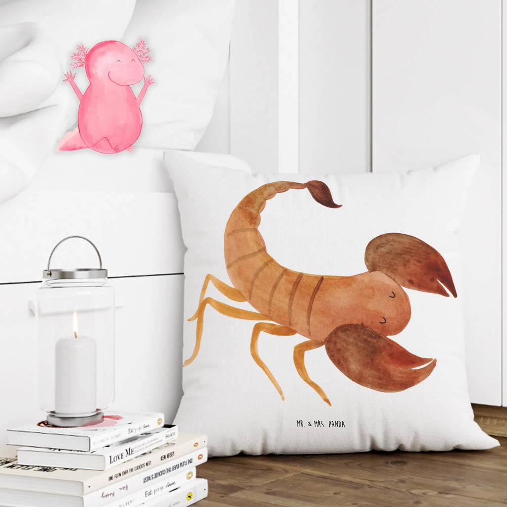 40x40 poduszka Znak zodiaku Skorpion Klasyczny Znak zodiaku, gwiazdozbiór, horoskop, astrologia, ascendent