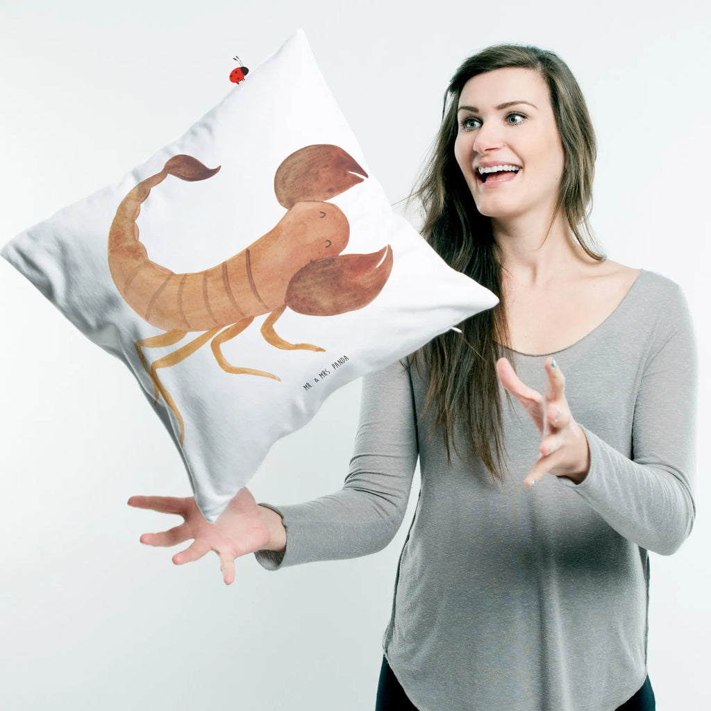 40x40 poduszka Znak zodiaku Skorpion Klasyczny Znak zodiaku, gwiazdozbiór, horoskop, astrologia, ascendent