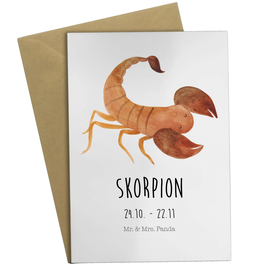 Greetings card Star sign Scorpio Classic birthday card, invitation card, greeting card, wedding card, folding card, constellations, birthdays, astrology, zodiac, date of birth, month of birth, gift october, birthday october, scorpions, scorpion gift, birthday november, gift november, scorpion star sign
