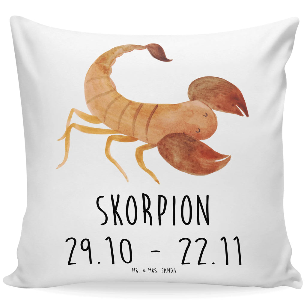 40x40 poduszka Znak zodiaku Skorpion Klasyczny Znak zodiaku, gwiazdozbiór, horoskop, astrologia, ascendent