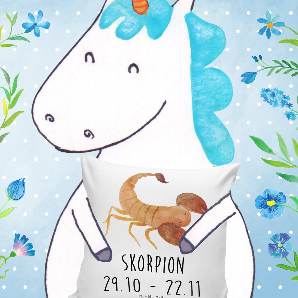 40x40 poduszka Znak zodiaku Skorpion Klasyczny Znak zodiaku, gwiazdozbiór, horoskop, astrologia, ascendent