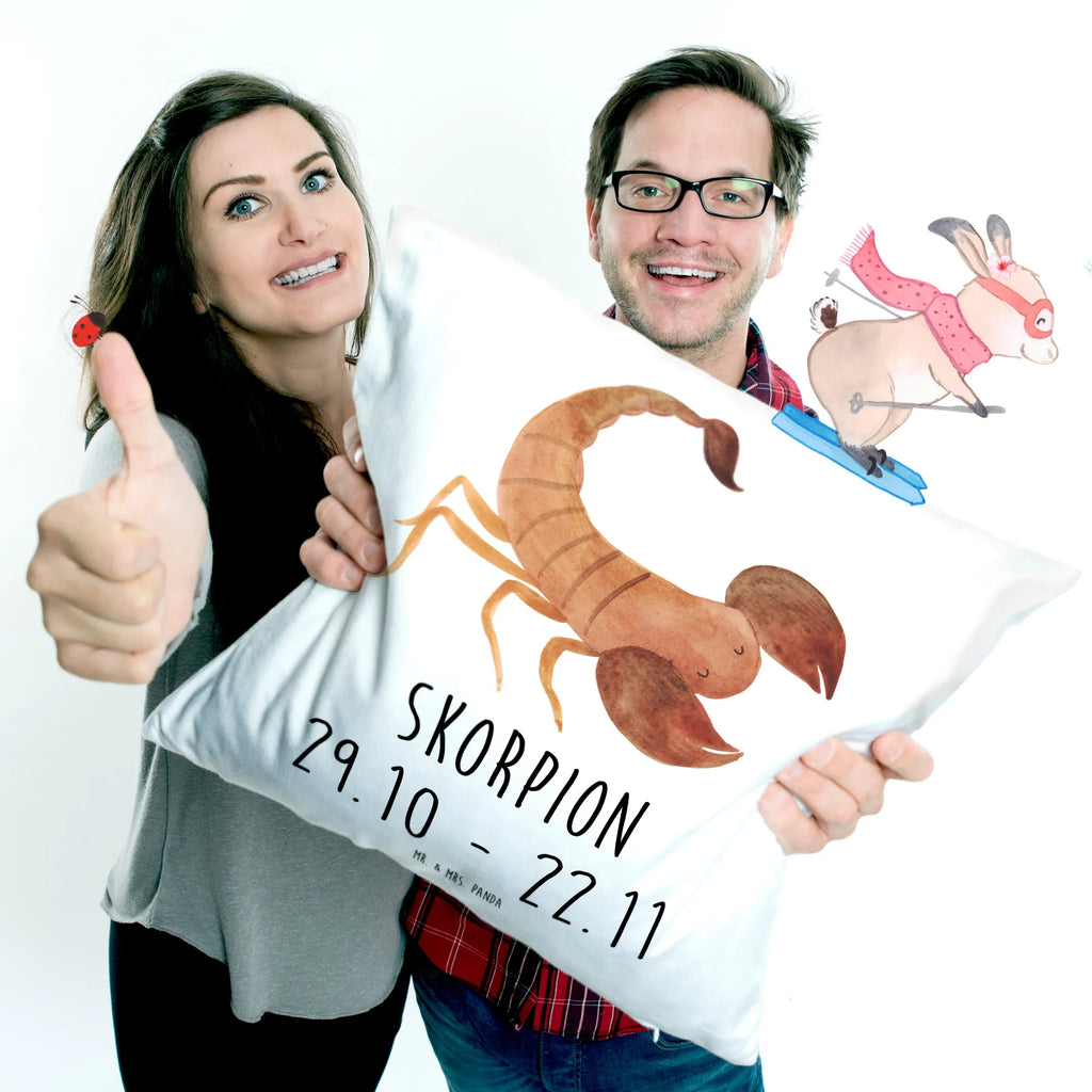 40x40 poduszka Znak zodiaku Skorpion Klasyczny Znak zodiaku, gwiazdozbiór, horoskop, astrologia, ascendent