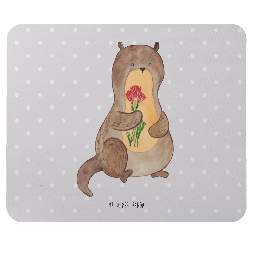 Mouse mat otter Bunch of flowers Gift, Mouse, fun, Student, Office, PC, Motif, Study, Mouse Pad, saying, Print, Work, Pad, mousepad, otter, marten, sea otter, European otter, water mammal, aquatic animal, baby otter, predator, water, otter gifts, animal lover, gift ideas for animal lovers, animal, mammal, water animal, gifts for people in love, Otter Sea Otter Lake Otter