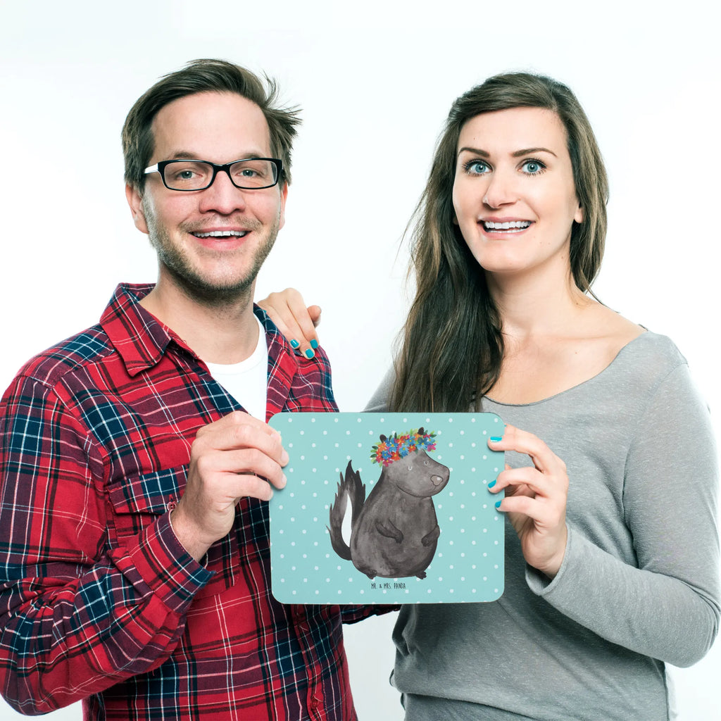 Podkładka pod mysz skunks dziewczynka Einzigartiges Mauspad, Mauspad, Computer zubehör, Mauspad Büro, PC Zubehör, Mousepad, Arbeitszimmer, Büroausstattung, Designer Mauspad, Mausunterlage, Stinktier, Skunk, Stinker, Namaste, Wildtier, Raubtier, Stinki, Yoga