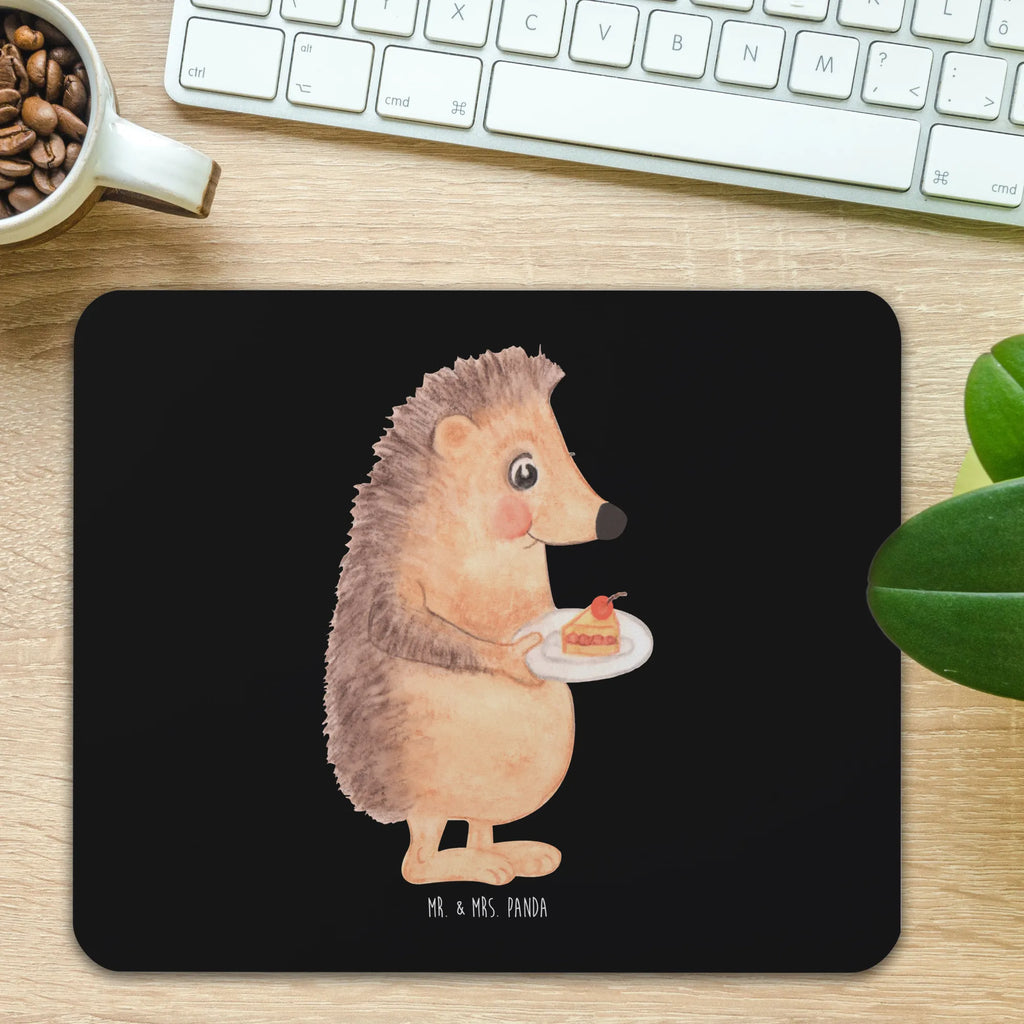 Mauspad Igel mit Kuchenstück Mausunterlage, Mauspad Büro, Arbeitszimmer, Einzigartiges Mauspad, Mousepad, Büroausstattung, Designer Mauspad, Computer zubehör, Mauspad, PC Zubehör, Tiermotive, Gute Laune, lustige Sprüche, Tiere, Backen Geschenk, Torte, Igel, Geburtstagskuchen, Einladung Party, Essen Spruch, Kuchen backen, Kuchen