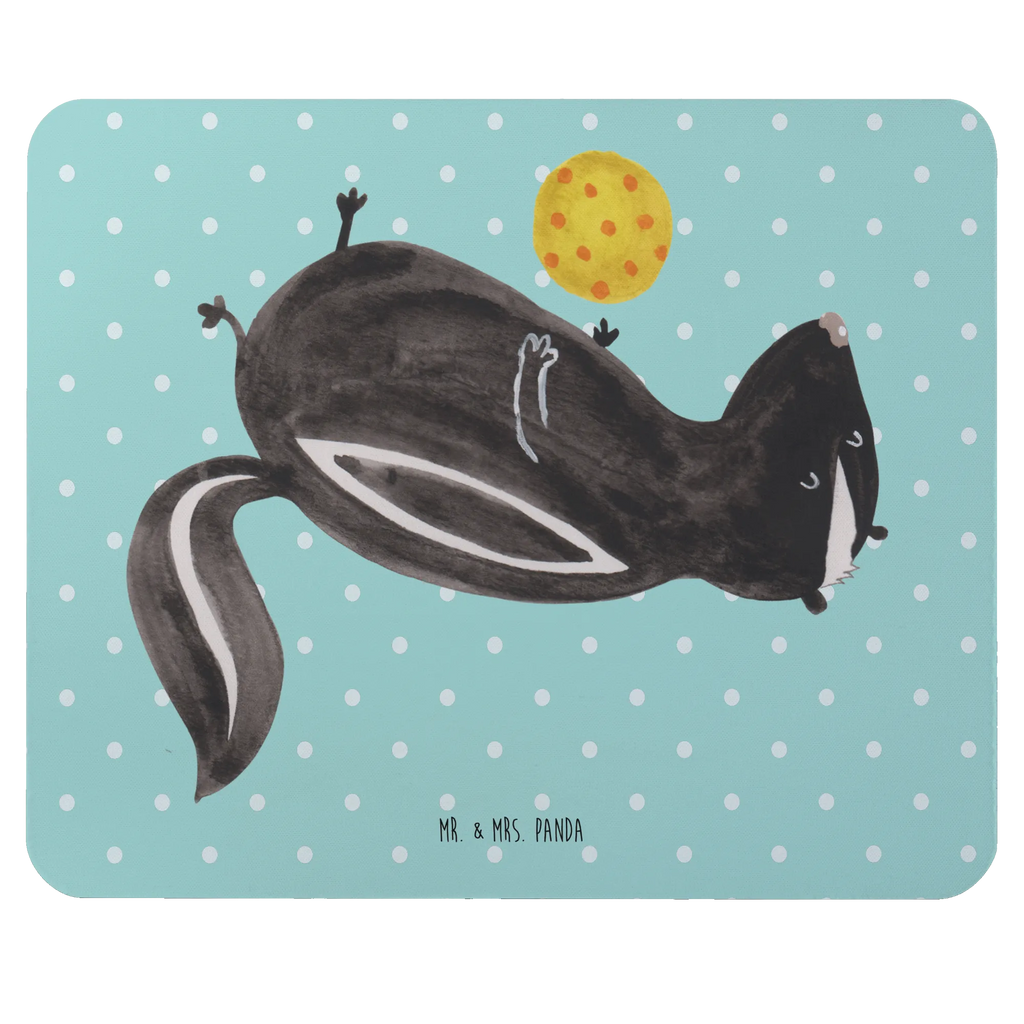 Mouse mat skunk ball Designer Mauspad, Mauspad Büro, Computer zubehör, Arbeitszimmer, Büroausstattung, Einzigartiges Mauspad, Mousepad, Mauspad, PC Zubehör, Mausunterlage, Stinktier, Skunk, Wildtier, verspielt, Stinki, Stinker, Raubtier, Weisheit