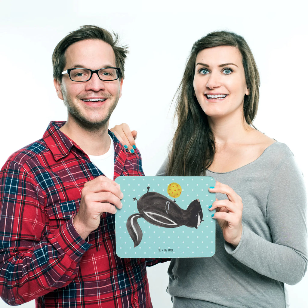 Mouse mat skunk ball Designer Mauspad, Mauspad Büro, Computer zubehör, Arbeitszimmer, Büroausstattung, Einzigartiges Mauspad, Mousepad, Mauspad, PC Zubehör, Mausunterlage, Stinktier, Skunk, Wildtier, verspielt, Stinki, Stinker, Raubtier, Weisheit