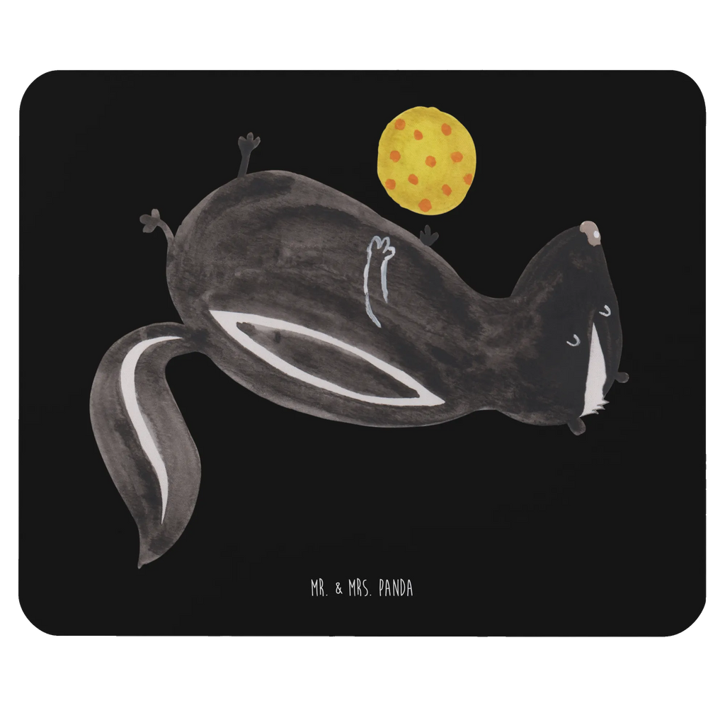 Mouse mat skunk ball Designer Mauspad, Mauspad Büro, Computer zubehör, Arbeitszimmer, Büroausstattung, Einzigartiges Mauspad, Mousepad, Mauspad, PC Zubehör, Mausunterlage, Stinktier, Skunk, Wildtier, verspielt, Stinki, Stinker, Raubtier, Weisheit