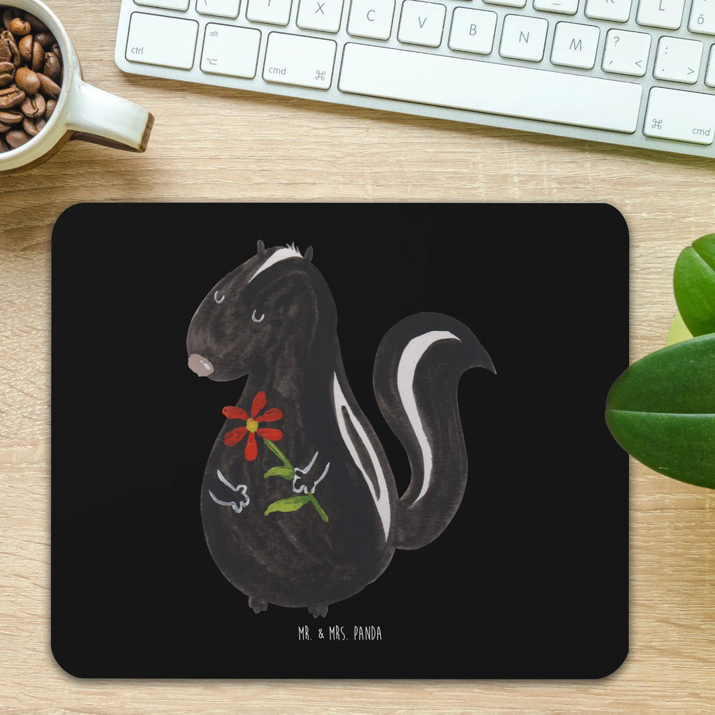Mouse mat skunk flower Arbeitszimmer, Büroausstattung, Einzigartiges Mauspad, Computer zubehör, Designer Mauspad, Mauspad, PC Zubehör, Mausunterlage, Mousepad, Mauspad Büro, Stinktier, Skunk, Stinker, Wildtier, Tagträumer, verträumt, Stinki, Raubtier, Dreams, Träume
