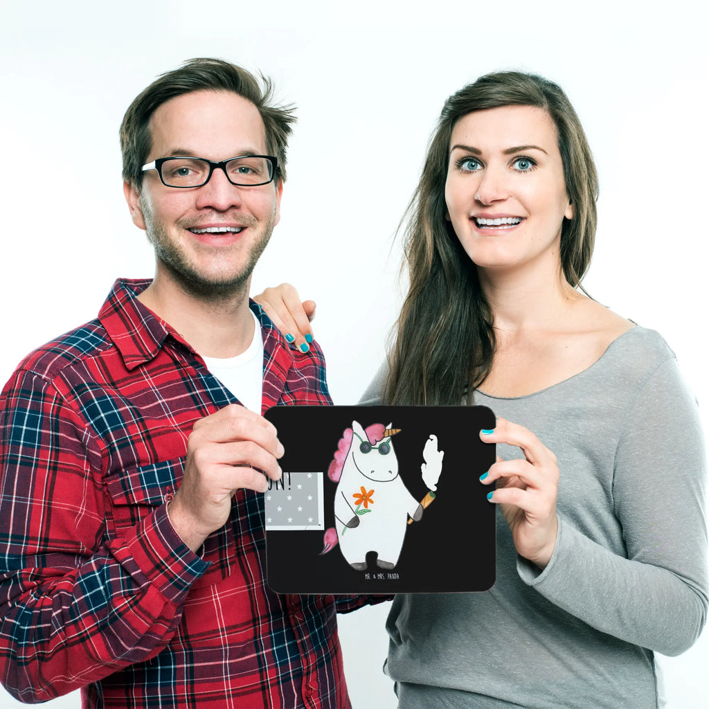 Mauspad Einhorn Woodstock Computer zubehör, Mauspad, Mousepad, PC Zubehör, Büroausstattung, Arbeitszimmer, Einzigartiges Mauspad, Mauspad Büro, Designer Mauspad, Mausunterlage, Einhorn, Einhörner, Einhorn Deko, Unicorn, Kiffen, Party, Zigarette, Joint, Alkohol, Spaß. lustig, witzig, Woodstock