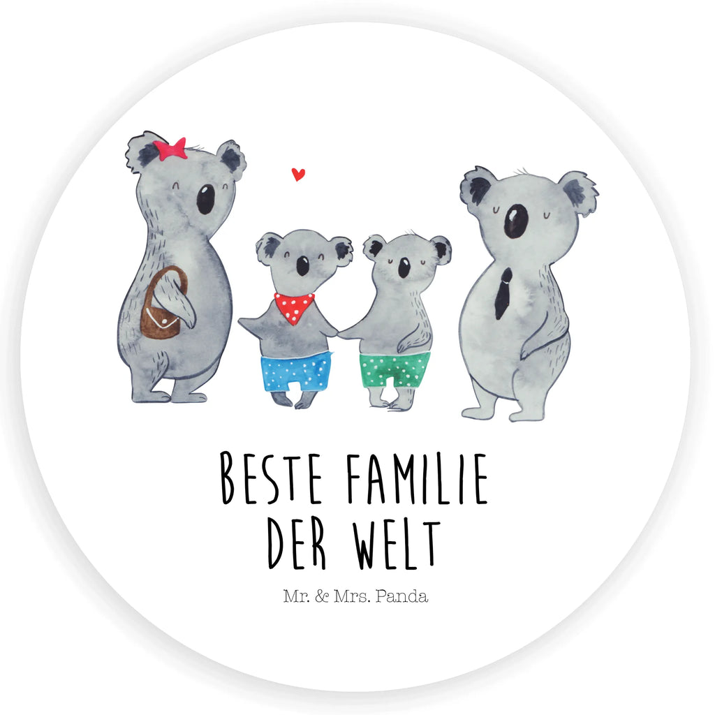 120mm okrągła naklejka Rodzina koali dwa Etikett, Sticker, Aufkleber, Bruder, Schwester, Familie, Opa, Oma, Papa, Mama, Vatertag, Muttertag, Familienzeit, Koalabär, Beste Familie, Koala, Lieblingsfamilie, Koalafamilie, Familienleben