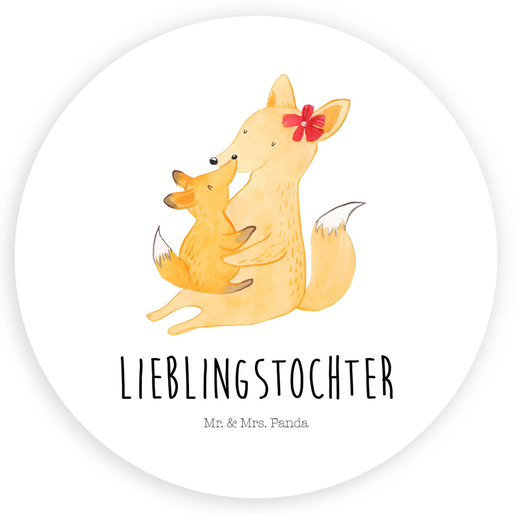 Rund Aufkleber Fuchs Mama & Kind Sticker, Etikett, Aufkleber, Bruder, Schwester, Familie, Opa, Oma, Papa, Mama, Vatertag, Muttertag, Mutter, Geschenk, Beste Tochter, Tochter, Lieblingstochter