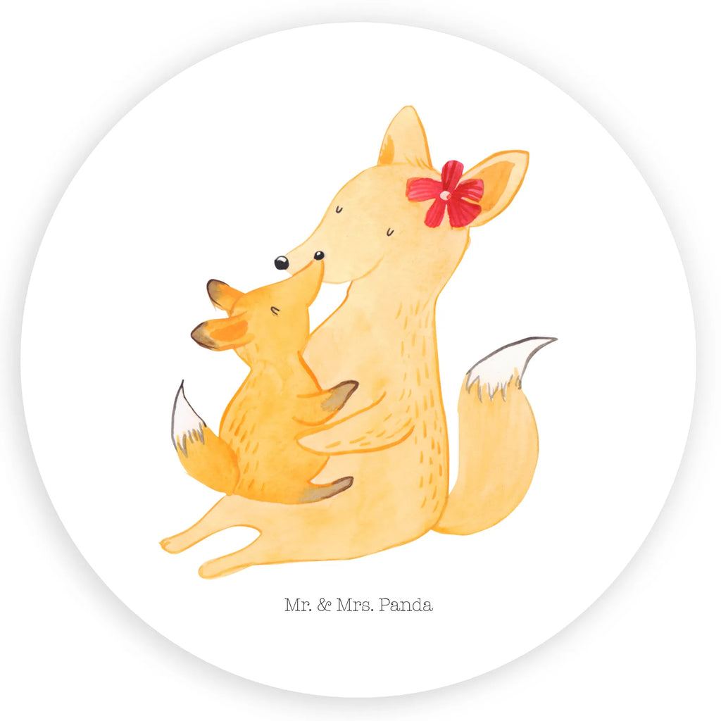 Rund Aufkleber Fuchs Mama & Kind Sticker, Etikett, Aufkleber, Bruder, Schwester, Familie, Opa, Oma, Papa, Mama, Vatertag, Muttertag, Mutter, Geschenk, Beste Tochter, Tochter, Lieblingstochter