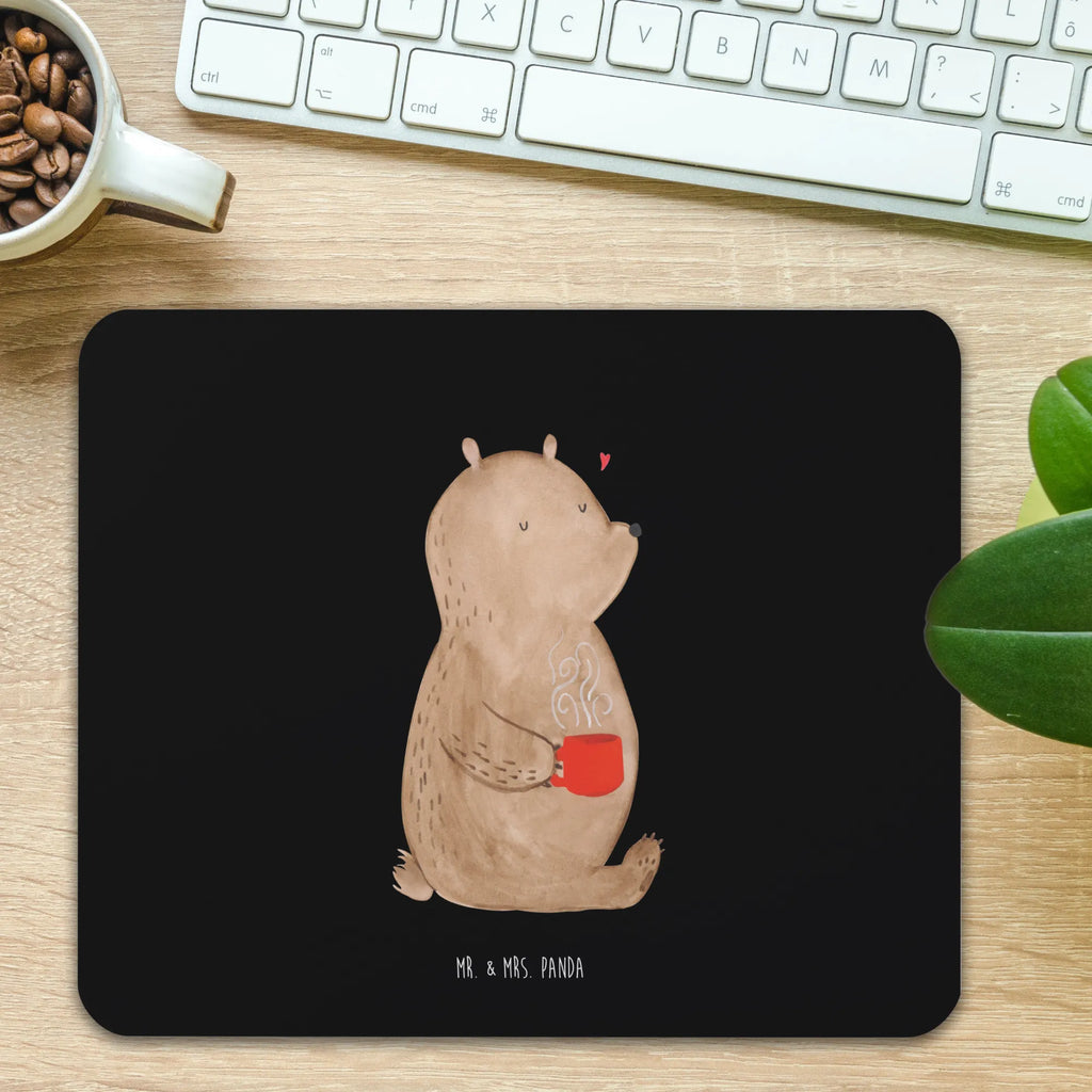 Mouse mat bear Coffee fun, Motif, Mouse Pad, mousepad, PC, Pad, Student, Mouse, Gift, Office, Work, saying, Study, Print, bear, teddy, teddy bear, cuddly toy, good morning, conquer the world, coffee, morning routine, save the world, motivation, bears