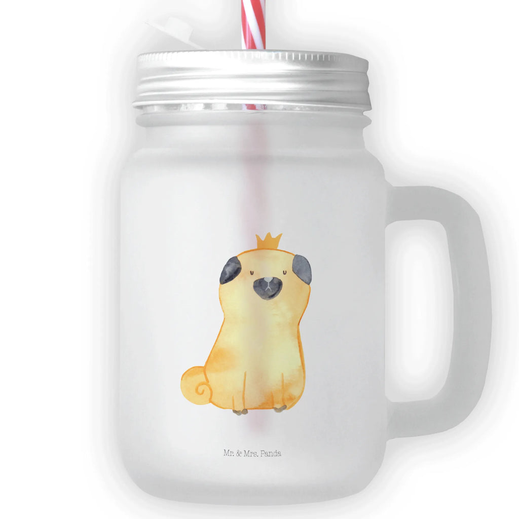 Mason jar drinking glass pug Crown cocktail glass, drinking glass, handle glass, glass, Mason Jar, preserving glass, summer glass, dog, mutt, hound, woof, dog mama, dog breed, love dogs, love for dogs, dog decorative items, bag with dog print, funny gifts for dog owners, what do you give a dog lover, Christmas gifts for dogs, gifts for dogs, dog sayings, funny, allergic, childless, Pug, dog owners. Saying, house rules