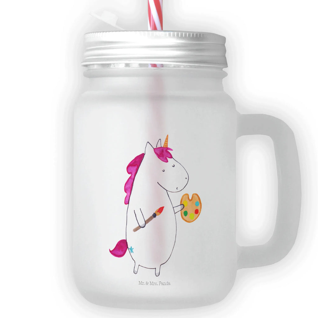 Szklanka Mason Jar Jednorożec Artysta Jednorożec, jednorożce, dekoracje jednorożca, jednorożec