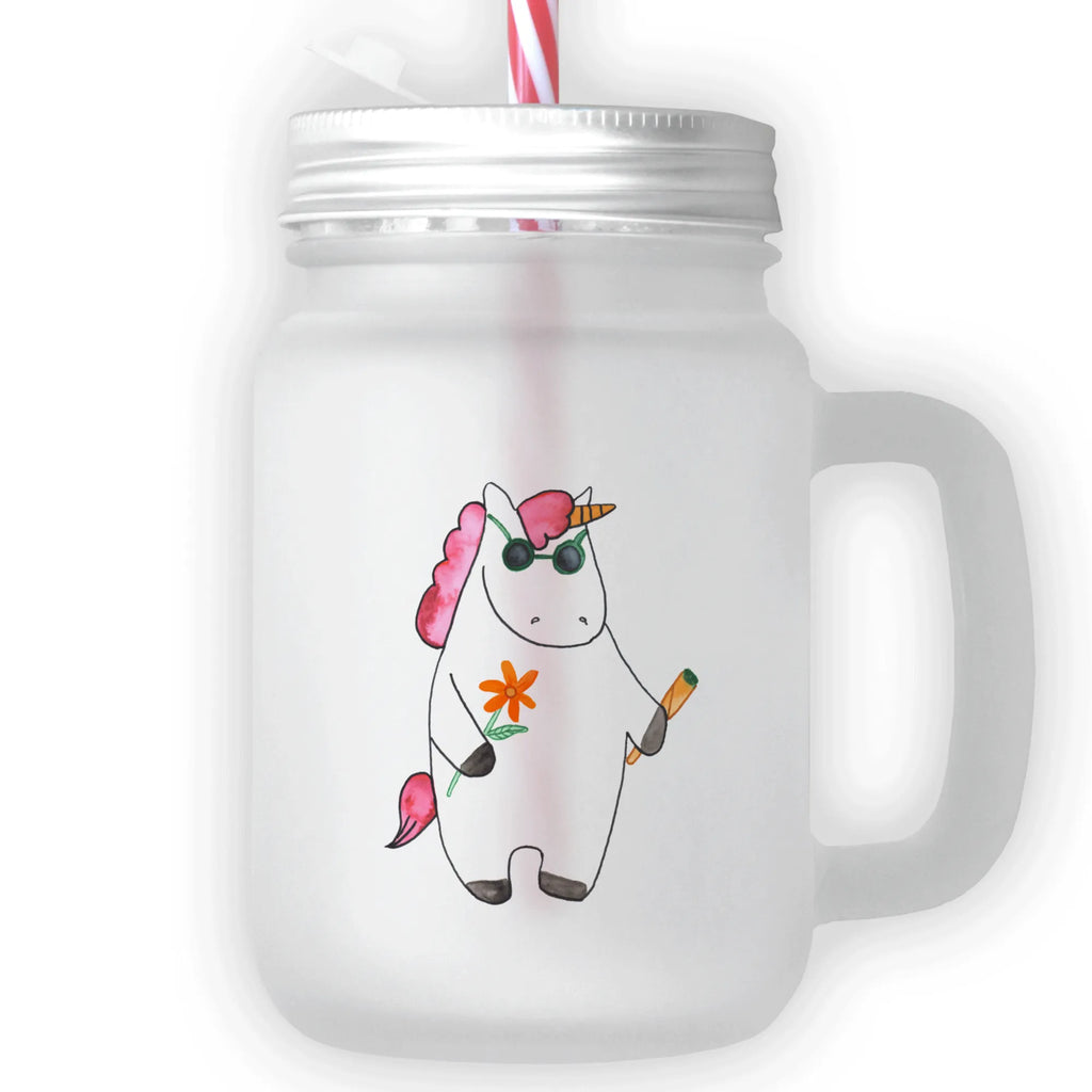 Mason jar drinking glass unicorn Woodstock handle glass, preserving glass, glass, drinking glass, Mason Jar, summer glass, cocktail glass, unicorn, unicorns, birthday gift, woodstock, Unicorn, Funny, present friend, smoke, party, joint, cigarette, alcohol, smoking, fun, witty