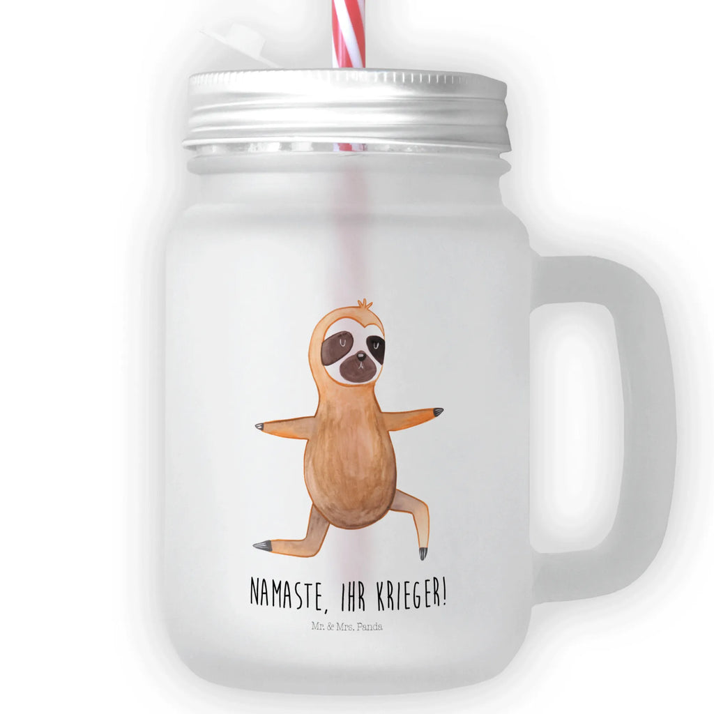 Szklanka Mason Jar leniwiec Joga Leniwiec, prezent z leniwcem, dekoracja z leniwcem