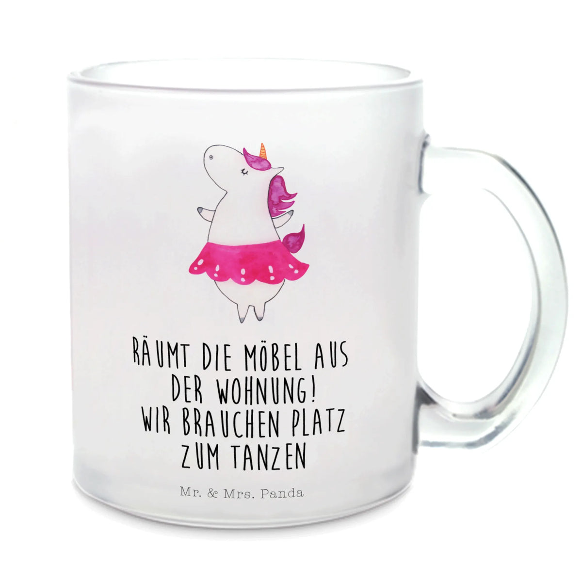 Glass tea cup unicorn ballerina Flat, Celebration, Fun, Dancer gift, dancer present, Dancing