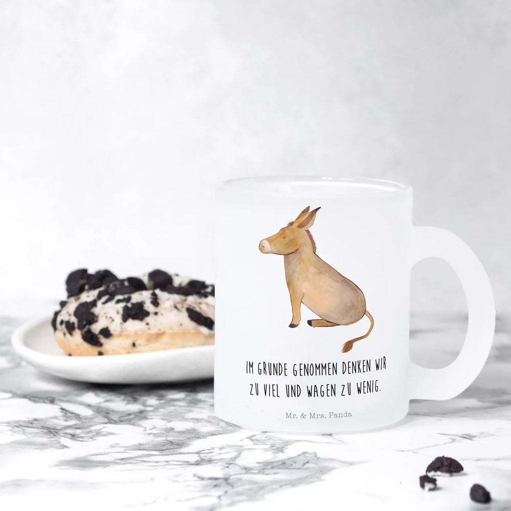 Filiżanka do herbaty Osioł Motywy zwierzęce, dobra energia, zabawne powiedzonka, zwierzęta