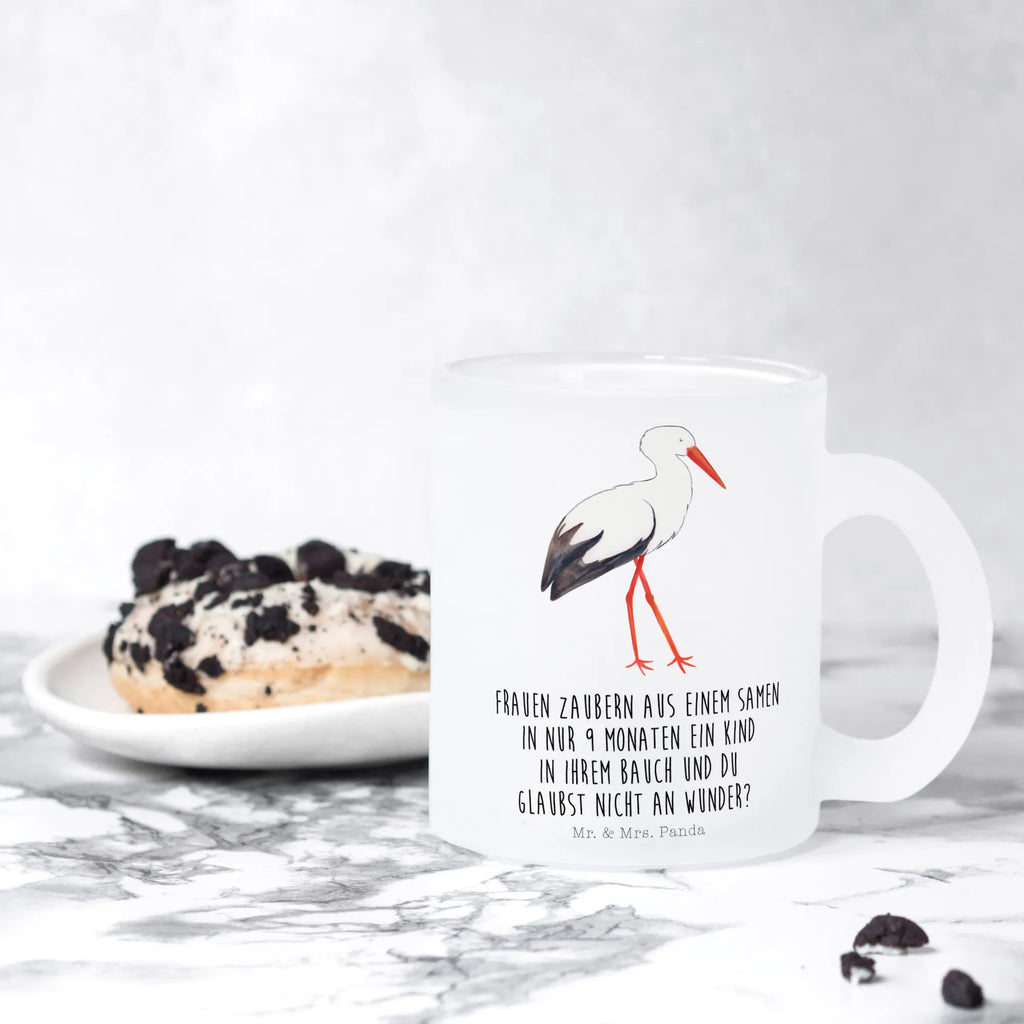 Teetasse Storch Glas Teebecher, getränkeglas, Trinkglas, Teetasse Glas, glastasse, becher glas, Teegläser, tasse glas, Becher, Teeglas, Große Teetasse, Teetasse aus Glas, Glasbecher, Tasse Für Tee, becher für tee, Tasse, Teetasse, Tee Tasse, Lustige Sprüche, Tiere, Tiermotive, Gute Laune, Baby, Mutter Werden, Mutter, Storch, Schwanger, Schwangerschaft, Geburt, Mütter, Störche, Babybauch