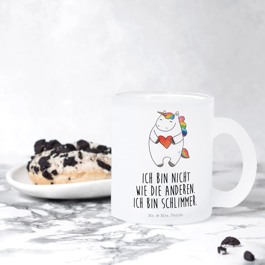 Filiżanka do herbaty Jednorożec serce Jednorożec, jednorożce, dekoracje jednorożca, jednorożec