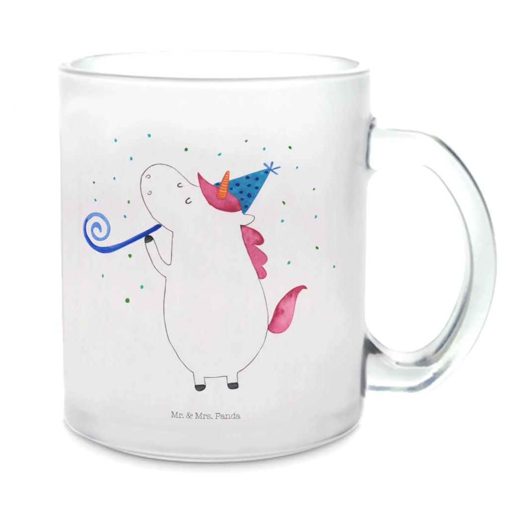 Glass tea cup unicorn party tea glass, tea, mug, glass, Tea cup, unicorn, unicorns, Party, Confetti, Glitter, Birthday, Celebration, birthday, Club, Feast, Birthday present, Disco, Alcohol, Unicorns