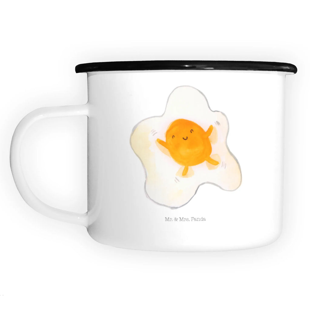 XL emaliowany kubek jajko sadzone jajko Motywy zwierzęce, dobra energia, zabawne powiedzonka, zwierzęta