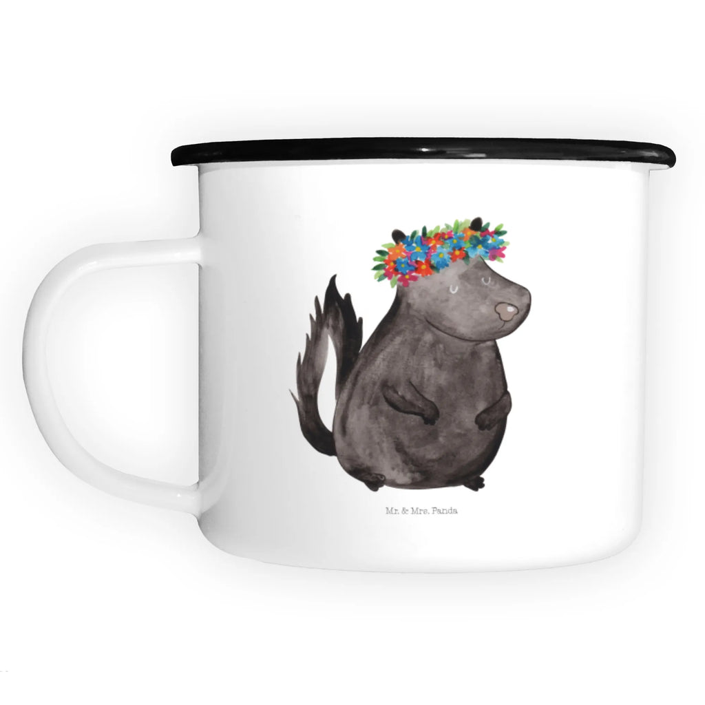 XL emaliowany kubek skunks dziewczynka Stinktier, Skunk