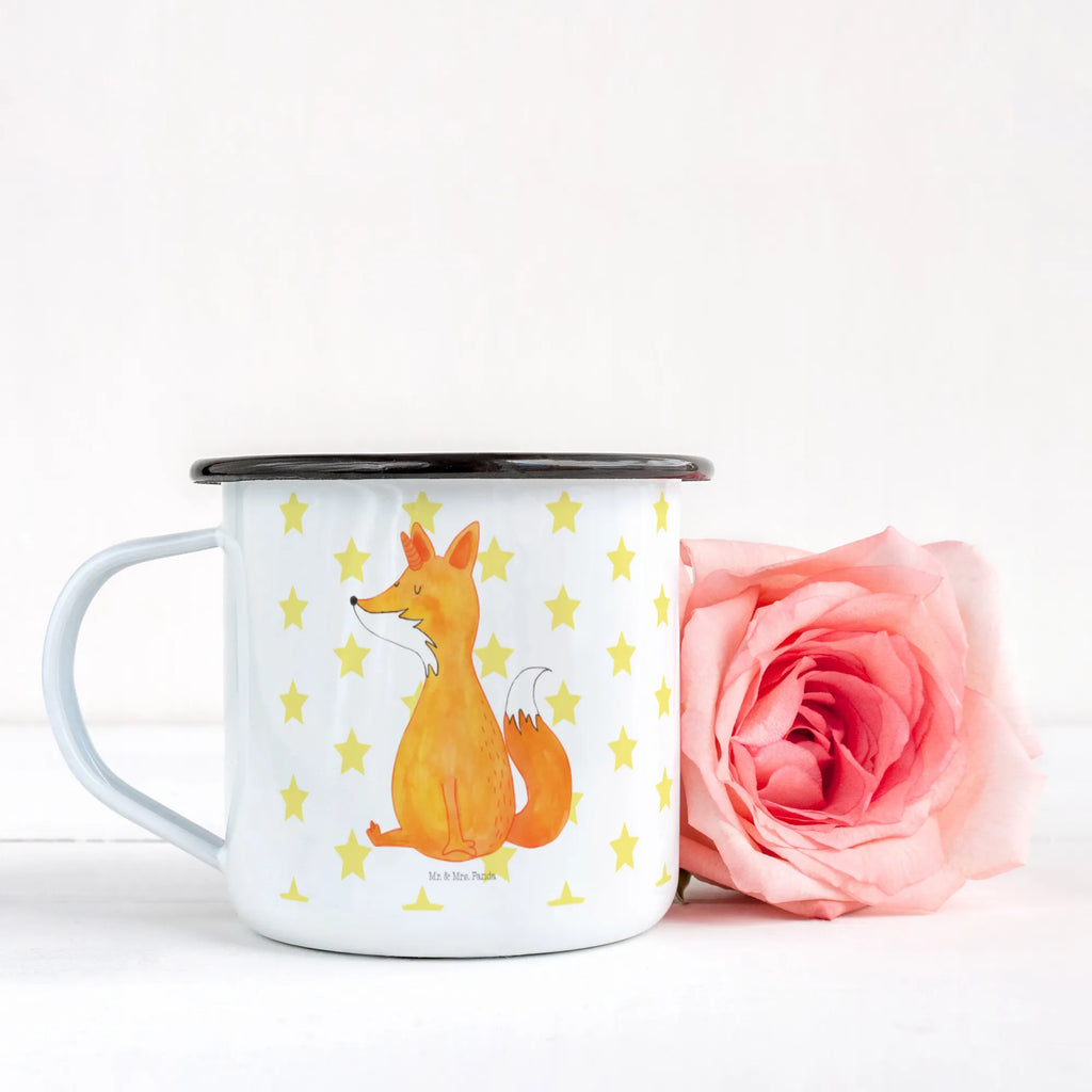 XL emaliowany kubek Jednorożec lis Jednorożec, jednorożce, dekoracje jednorożca, jednorożec