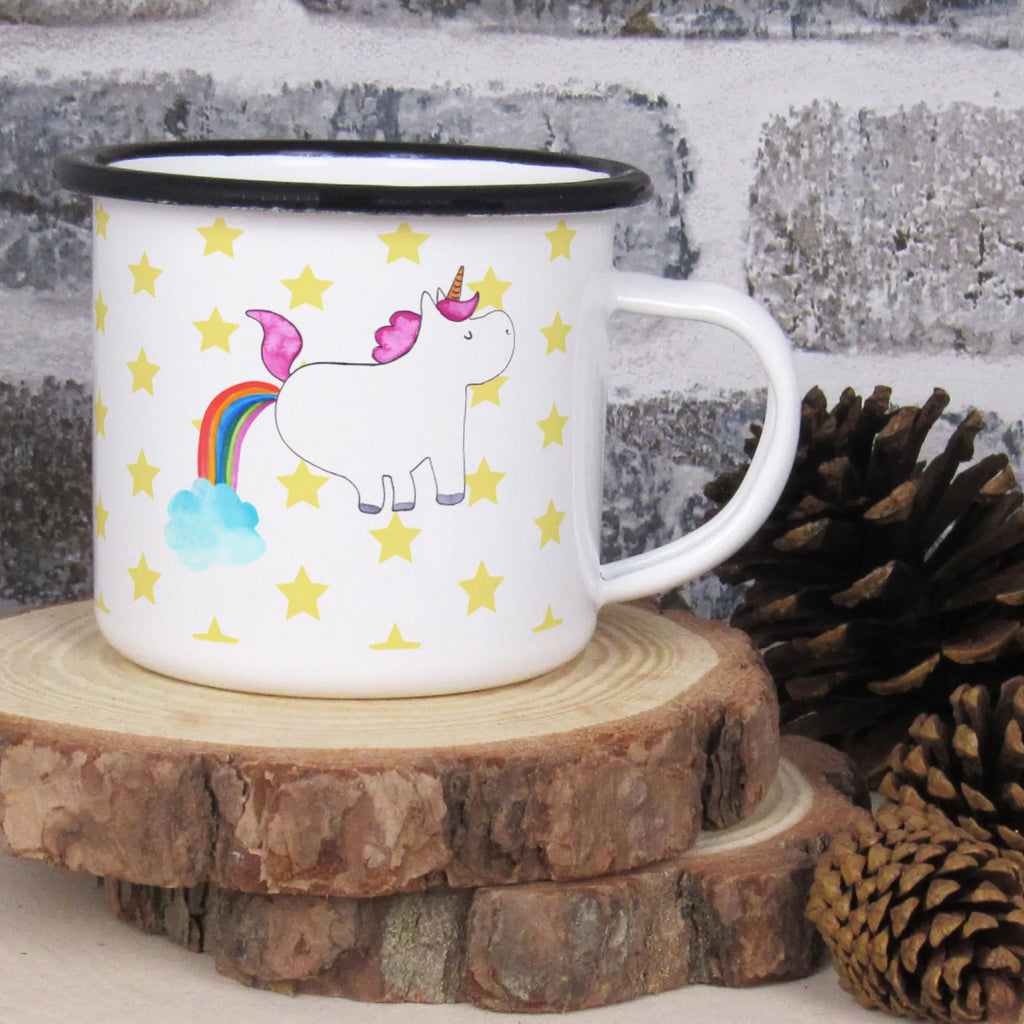 XL emaliowany kubek Jednorożec puszczać bąki Jednorożec, jednorożce, dekoracje jednorożca, jednorożec