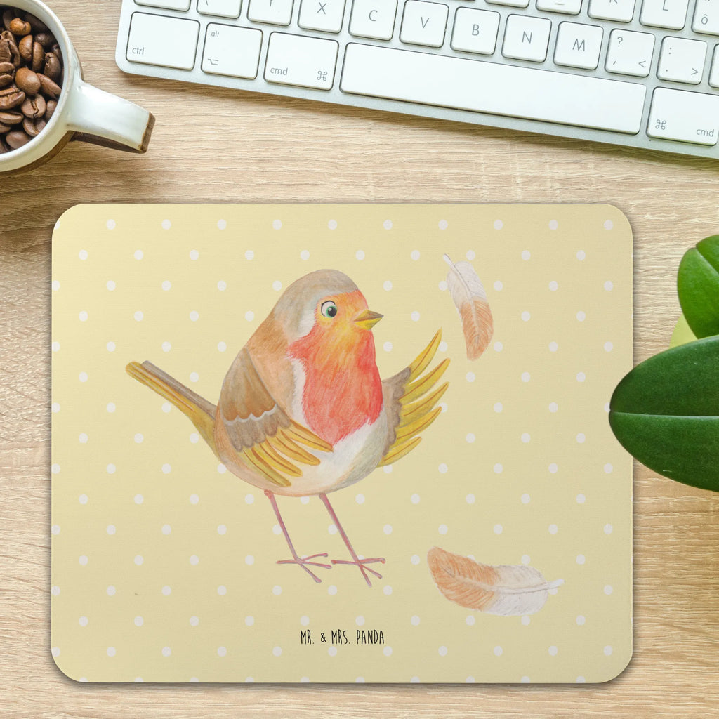 Mauspad Rotkehlchen mit Federn Mausunterlage, Büroausstattung, Mauspad Büro, Computer zubehör, Mousepad, Arbeitszimmer, Designer Mauspad, PC Zubehör, Einzigartiges Mauspad, Mauspad, Tiermotive, Gute Laune, lustige Sprüche, Tiere, Rotkehlchen, Spruch Mut, What if i fall, Motivationsbilder, Motivation Sprüche, Spruch Motivation, fliegen, Vogel