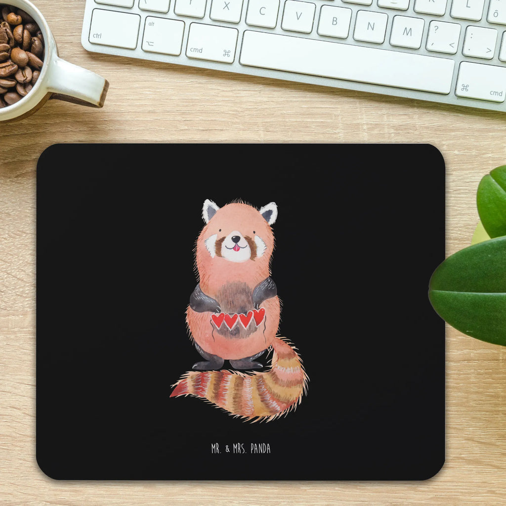 Mouse mat red panda PC Zubehör, Mausunterlage, Designer Mauspad, Einzigartiges Mauspad, Computer zubehör, Arbeitszimmer, Mousepad, Mauspad Büro, Büroausstattung, Mauspad, Tiermotive, Gute Laune, lustige Sprüche, Tiere, Lieblingsmensch, Liebling, Panda, Rot, Liebe, Herz